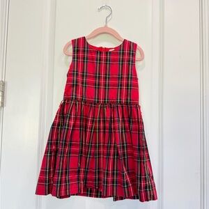 Crewcuts Red Plaid Kids Dress